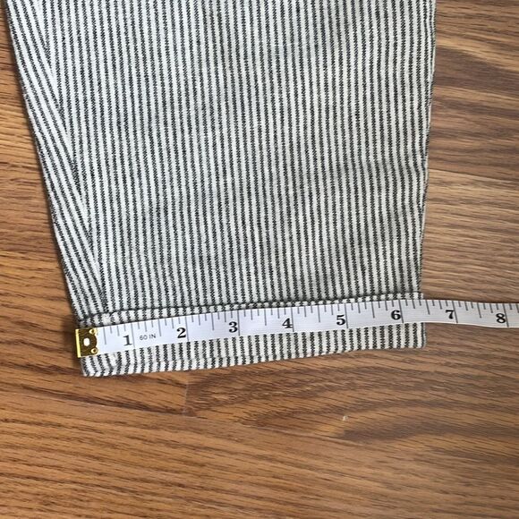 J Crew Striped linen-cotton blend drawstring pant Size P2 - Picture 13 of 15